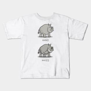 Rhino Pun Cartoon Kids T-Shirt